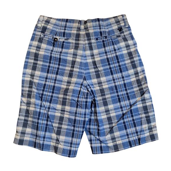 American Eagle Outfitters Shorts Men Size 32 Plaid Multi-Color Blue Plaid - Picture 2 of 14